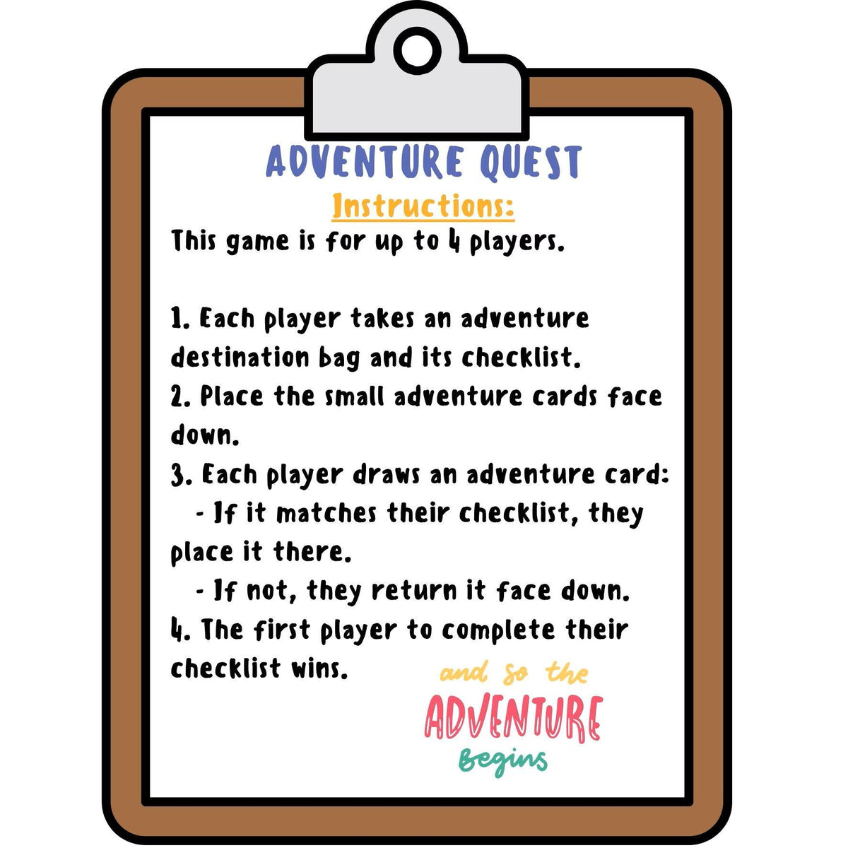 Adventure Quest Game plus Book